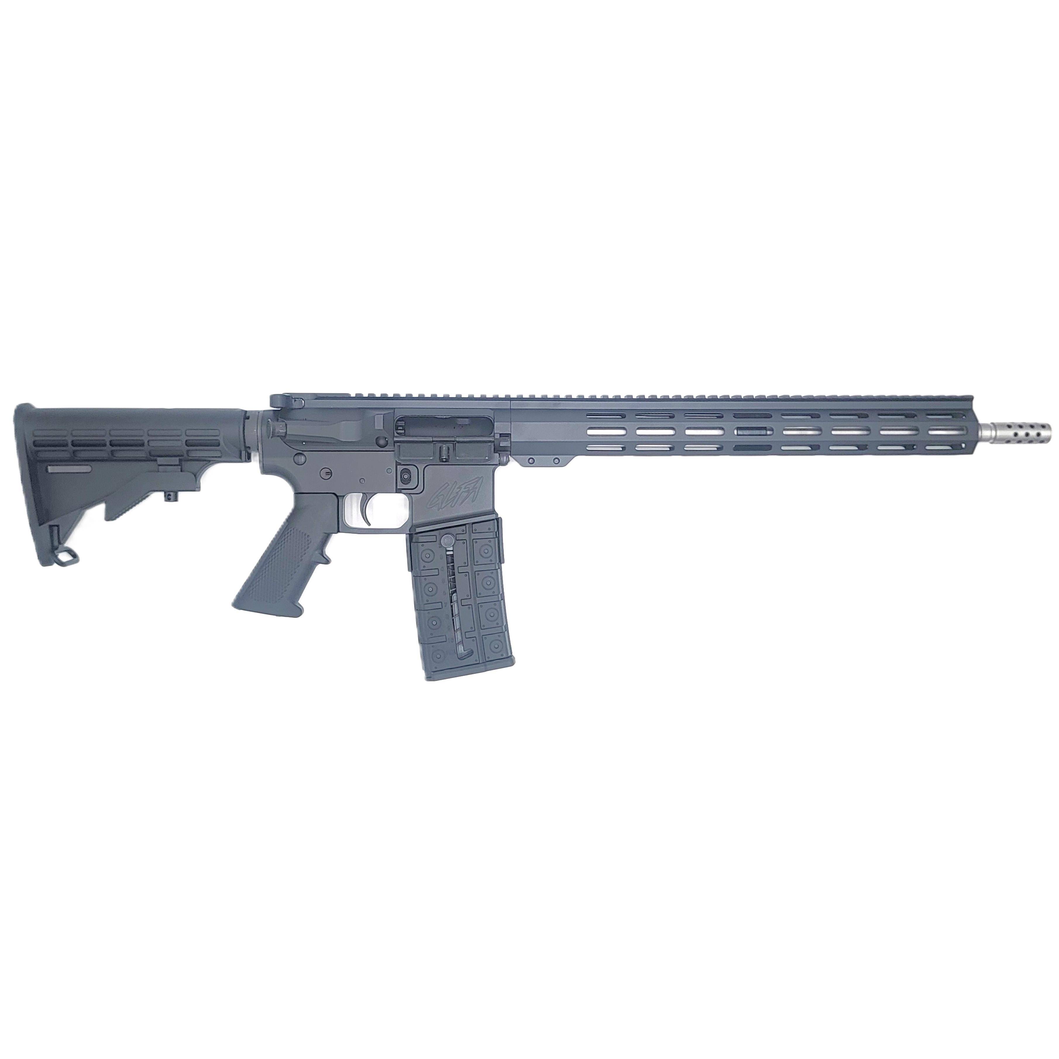 GLFA CA Compliant Rifle .223 Wylde 10rd Mag(1) 16'' Stainless Threaded Barrel Black Cerakote