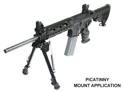 UTG TACT OP BIPOD W/QD LVR MNT 8"-12 - Image 2