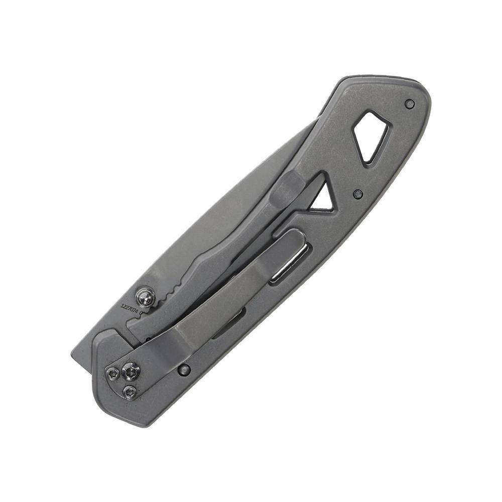 Smith & Wesson Folding Knife Cigar Cutter and Lighter Combo 3" Drop Point Blade Silver - Image 3