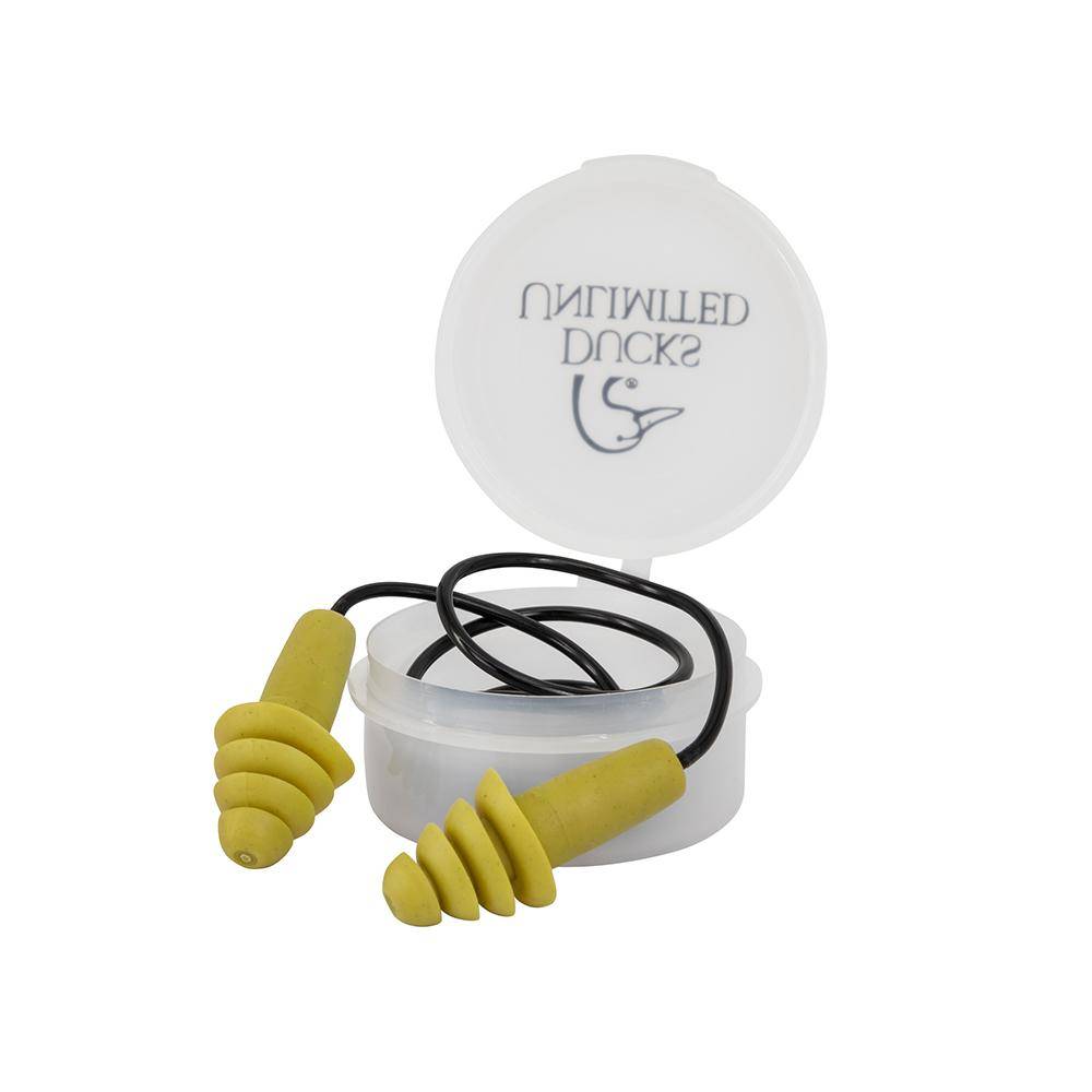 Ducks Unlimited Reusable Earplugs 27dB Green 2/pr with Case - Image 2
