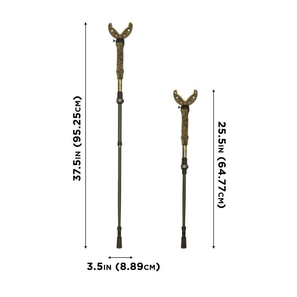 Allen Shocker Tom Maker Click-Stix Shooting Stick 36" Green Camo - Image 2