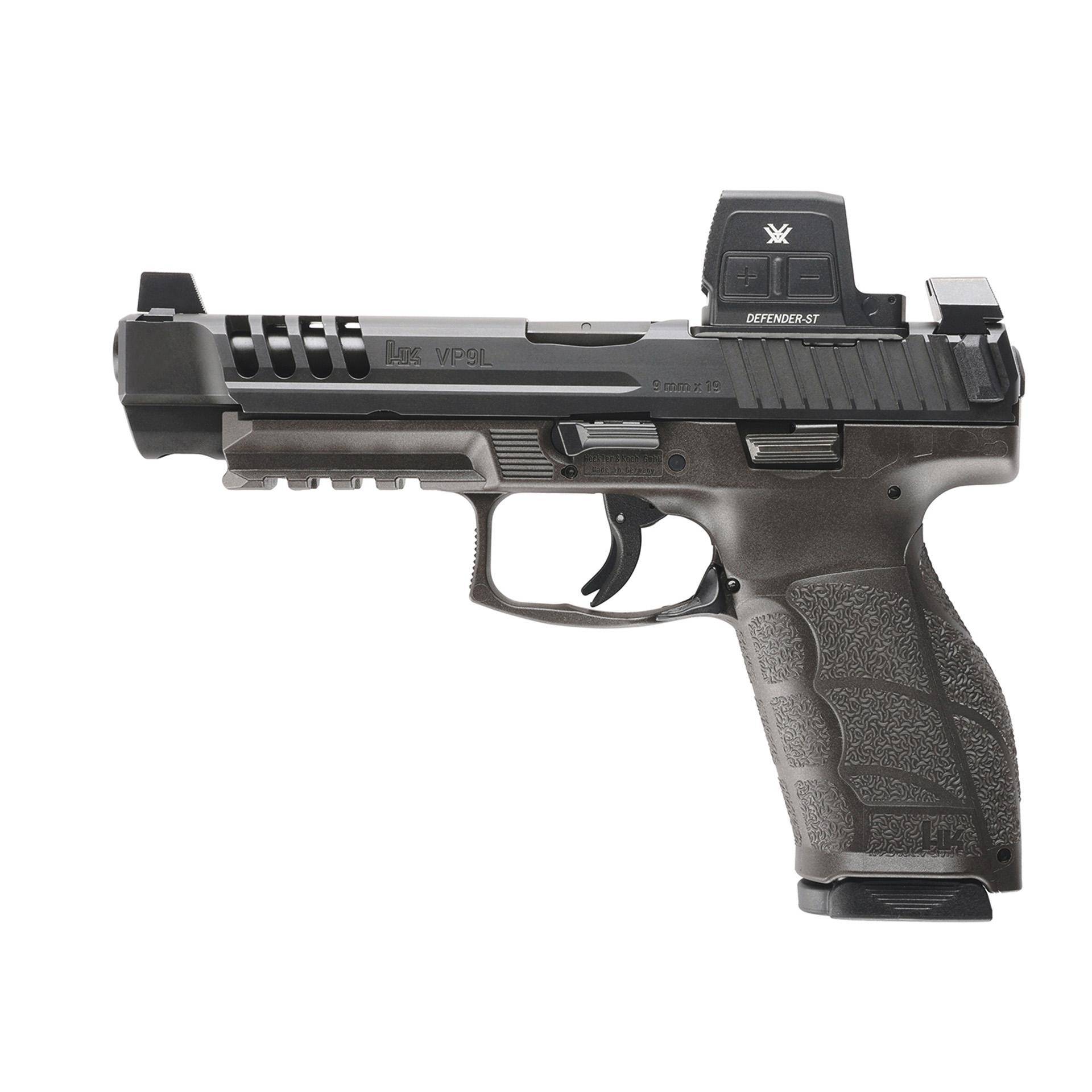 H&K VP9A1 L Optic Ready Handgun 9mm Luger 10rd Magazines(2) 5" Barrel Black Vortex Defender - Image 2