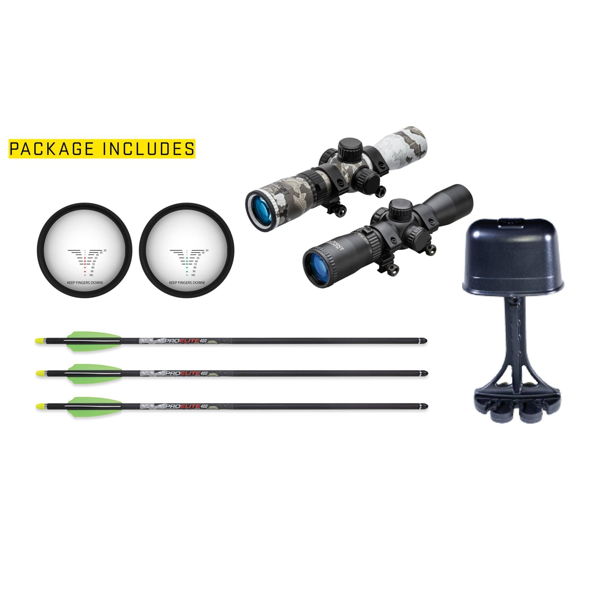 Tenpoint Turbo X Crossbow ACUslide Crank RangeMaster 100 Scope - Moss Green - Image 2