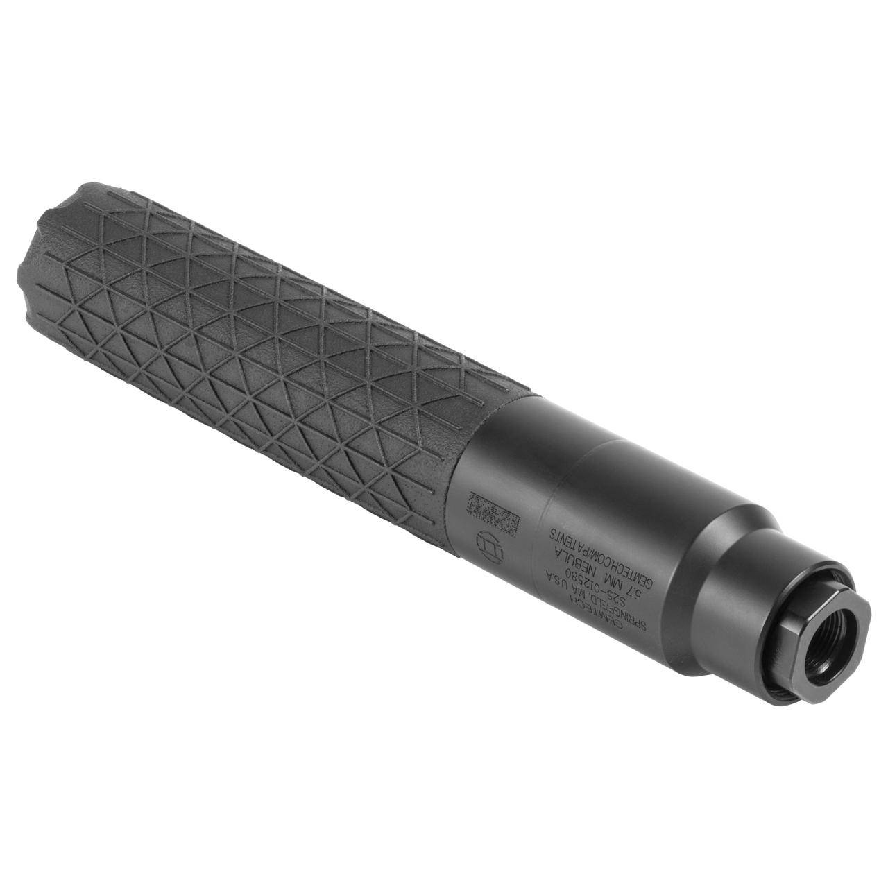 Gemtech NEBULA 5.7 Direct Thread Suppressor 5.7x28mm 1.2" Dia 1/2x28 Thread Black Cerakote - Image 3