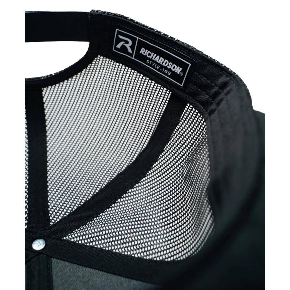Nine Line Killdozer 7-Panel Richardson Trucker Hat Black - Image 3