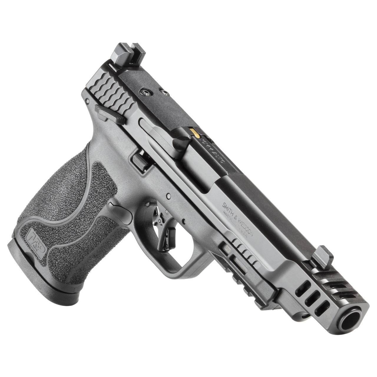 S&W PC M&P 10mm M2.0 Optic Ready Thumb Safety Handgun 10mm Auto 10rd Magazines(2) 5.6" Ported Barrel TLCI CA Compliant - Image 2