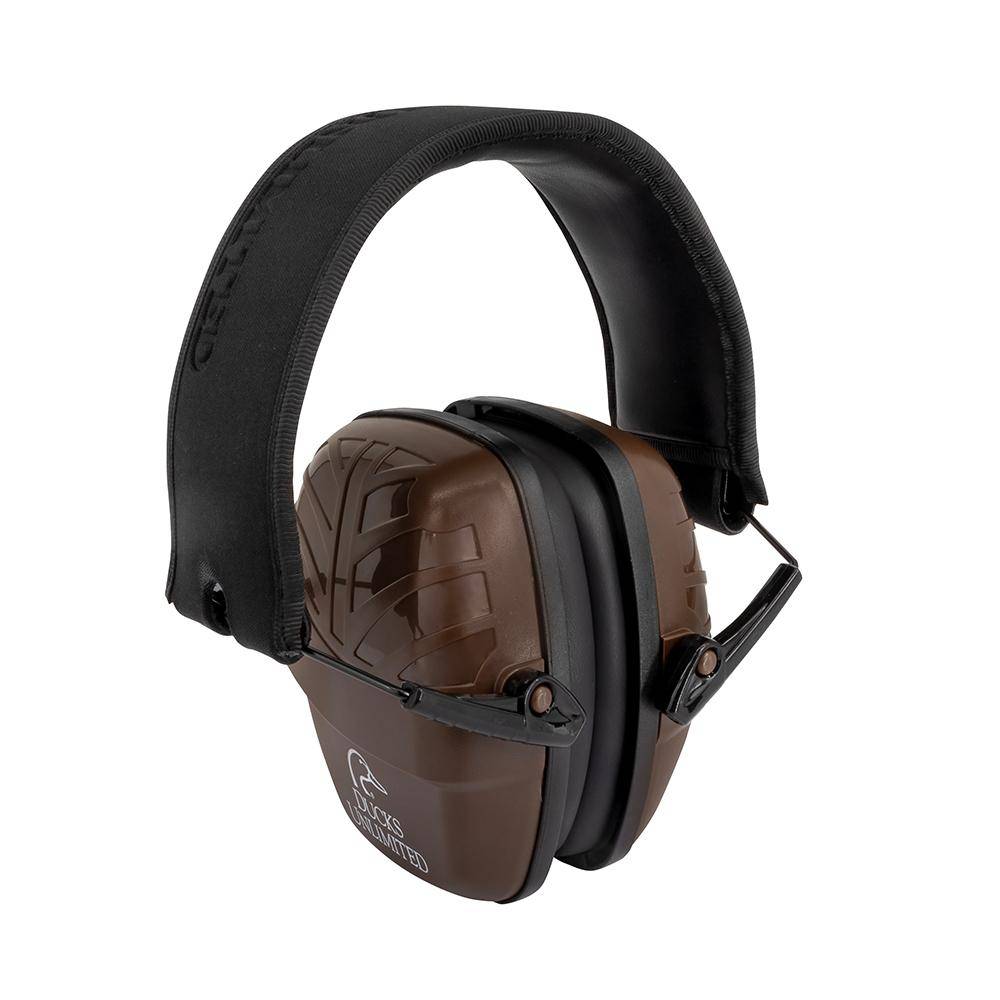 Ducks Unlimited Low Profile Passive Ear Muffs 23dB Brown - Image 2