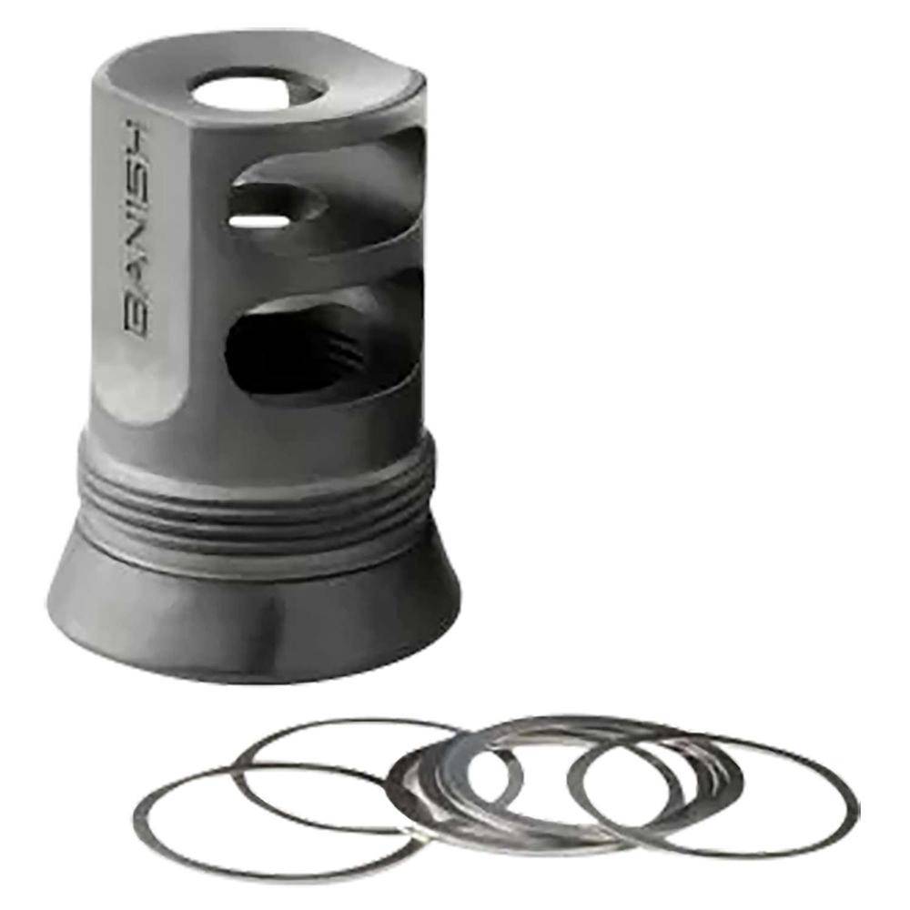 Banish 4578 30-Gold Muzzle Brake 1/2x28 Black