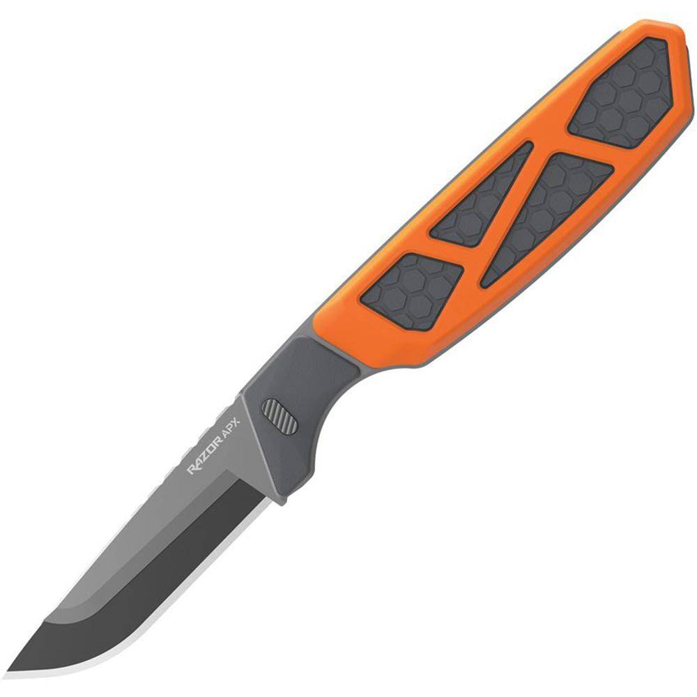 Outdoor Edge 2.5'' Razor Apx Knife 5 Removable Drop Point Blades Storage Scales - Image 2