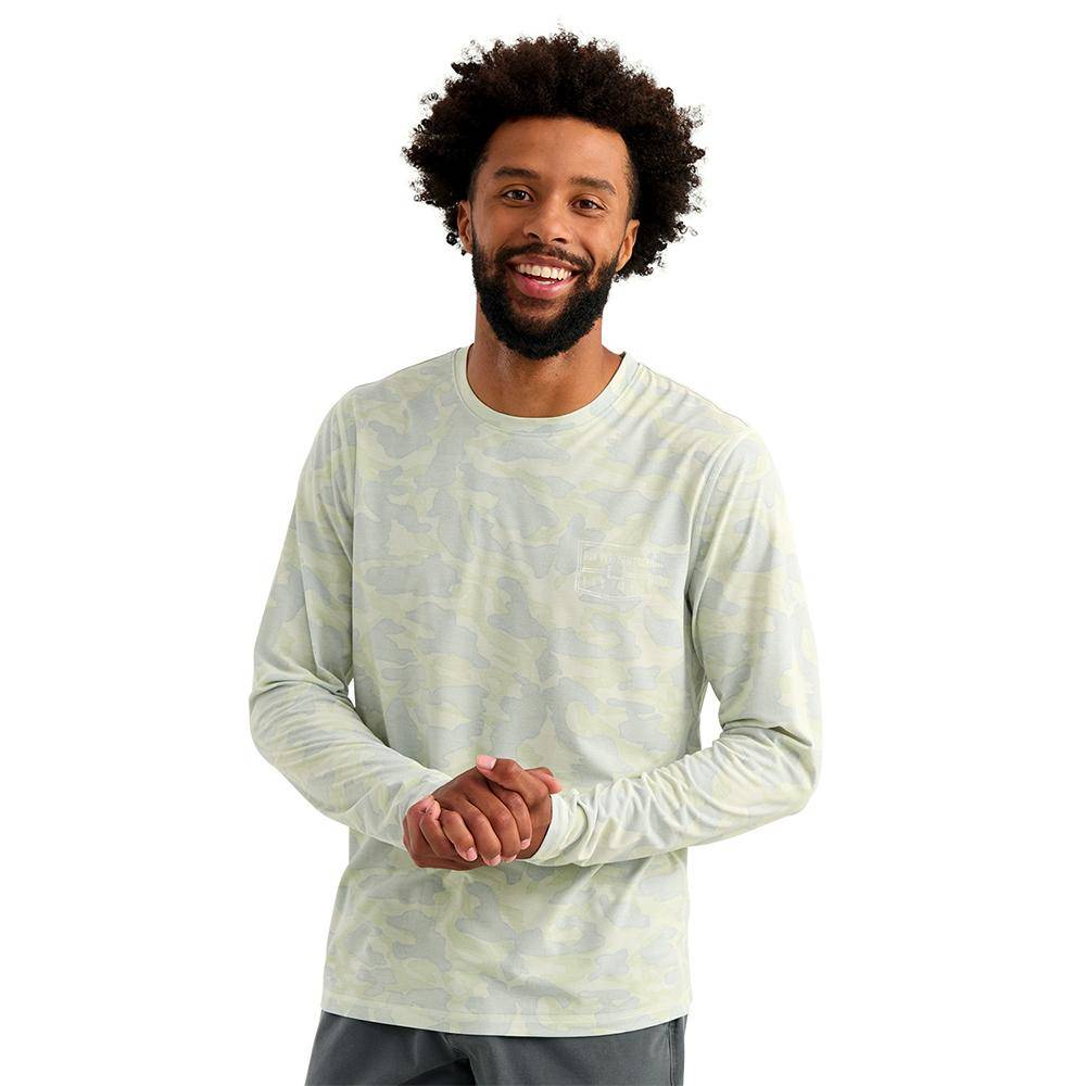 Huk Drift Performance Long Sleeve Shirt Pale Algae S - Image 2