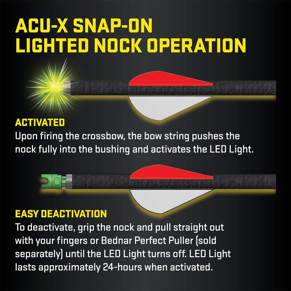 TenPoint ACU-X Snap-On Lighted Crossbow Nock 3/ct - Image 3