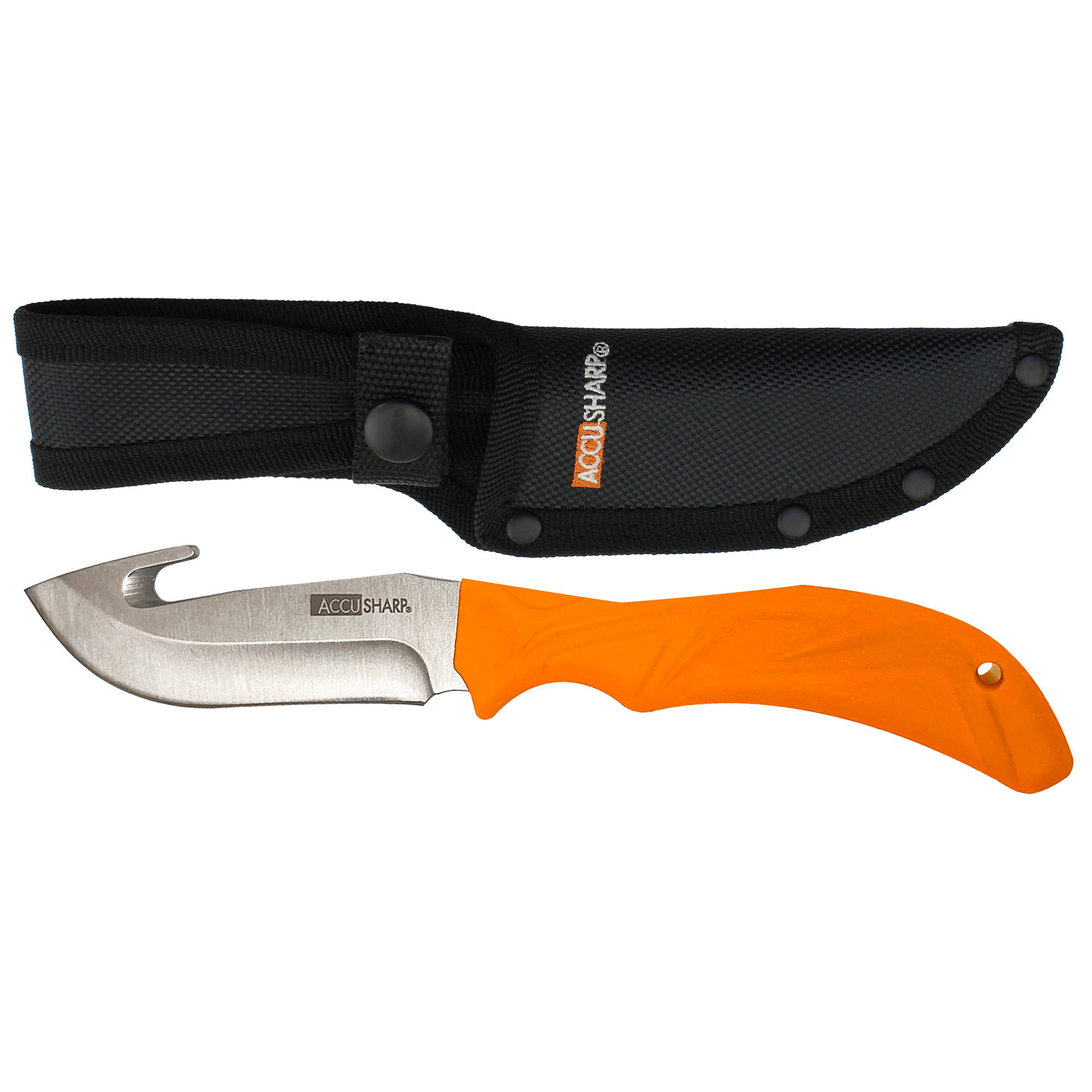 ACCUSHARP GUT-HOOK KNIFE ORANGE SHTH