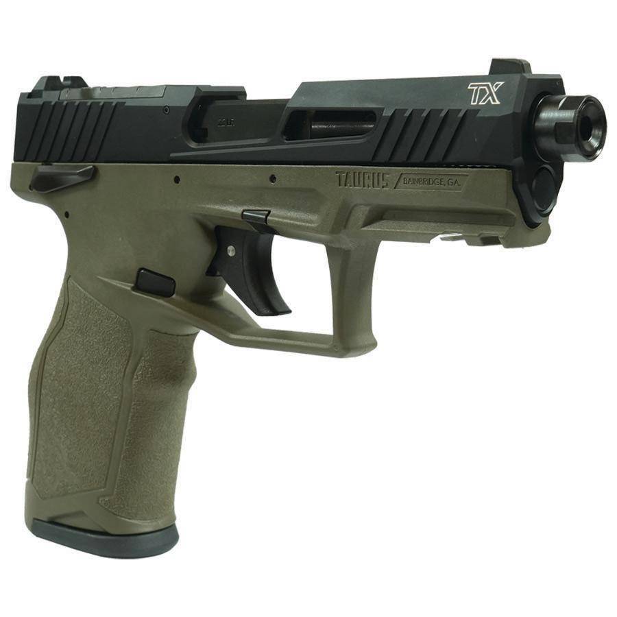 Taurus 2TX22TORO Handgun .22 LR 10rd Magazines 4.6" Threaded Barrel Black Slide/ODG Frame - Image 3