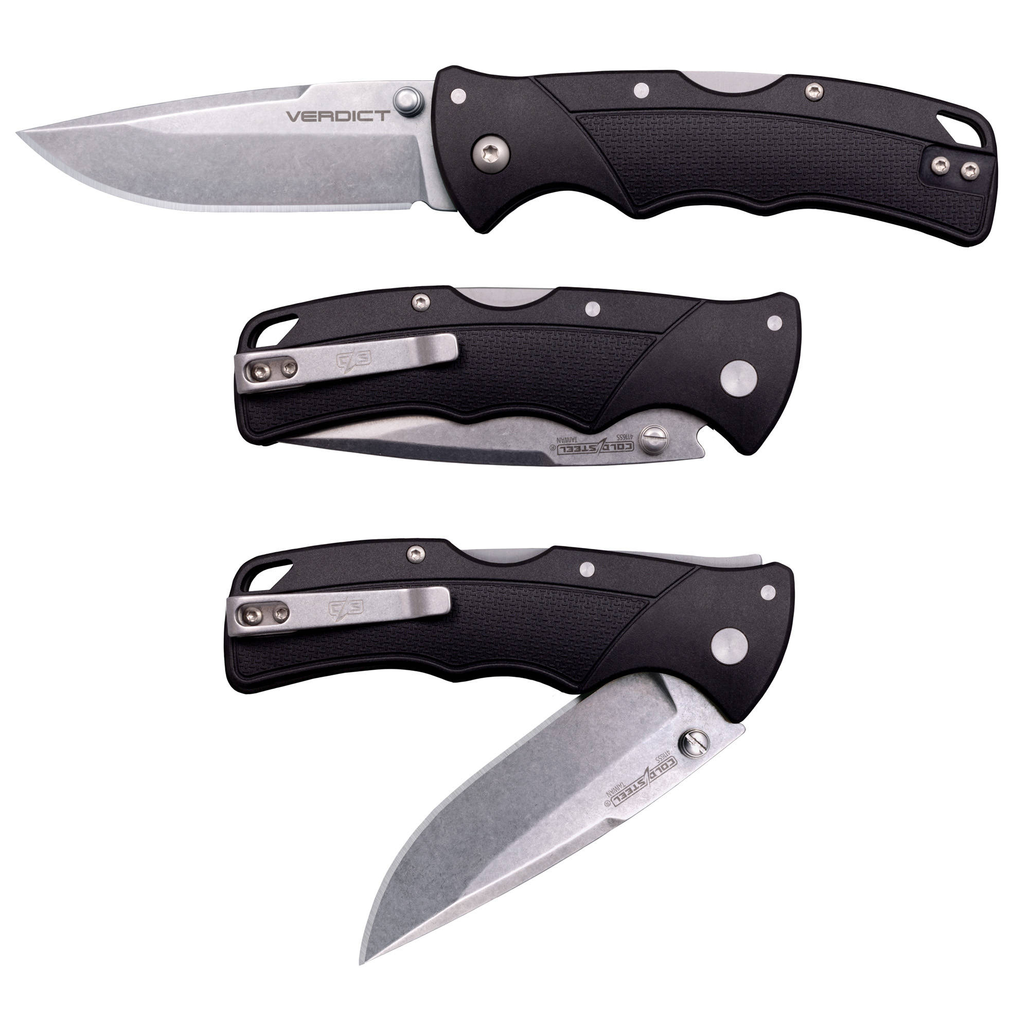 COLD STEEL VERDICT 3" CLIP POINT BLK