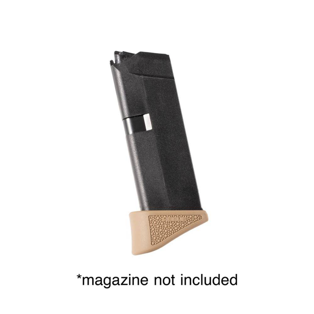 Hogue Overmolded Rubber Grip Extension Base Pad for Glock 42 6/rd Magazines FDE - Image 3