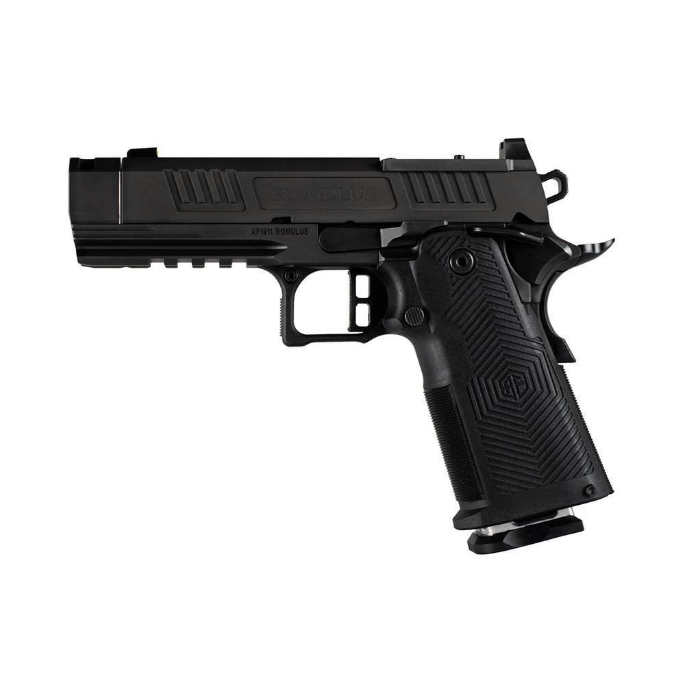 Alpha Foxtrot AF1911-Romulus Handgun 9mm Luger 17rd (1) & 20rd (1) Magazine 3.5" Compensated Threaded Barrel Black MOS Cut - Image 2