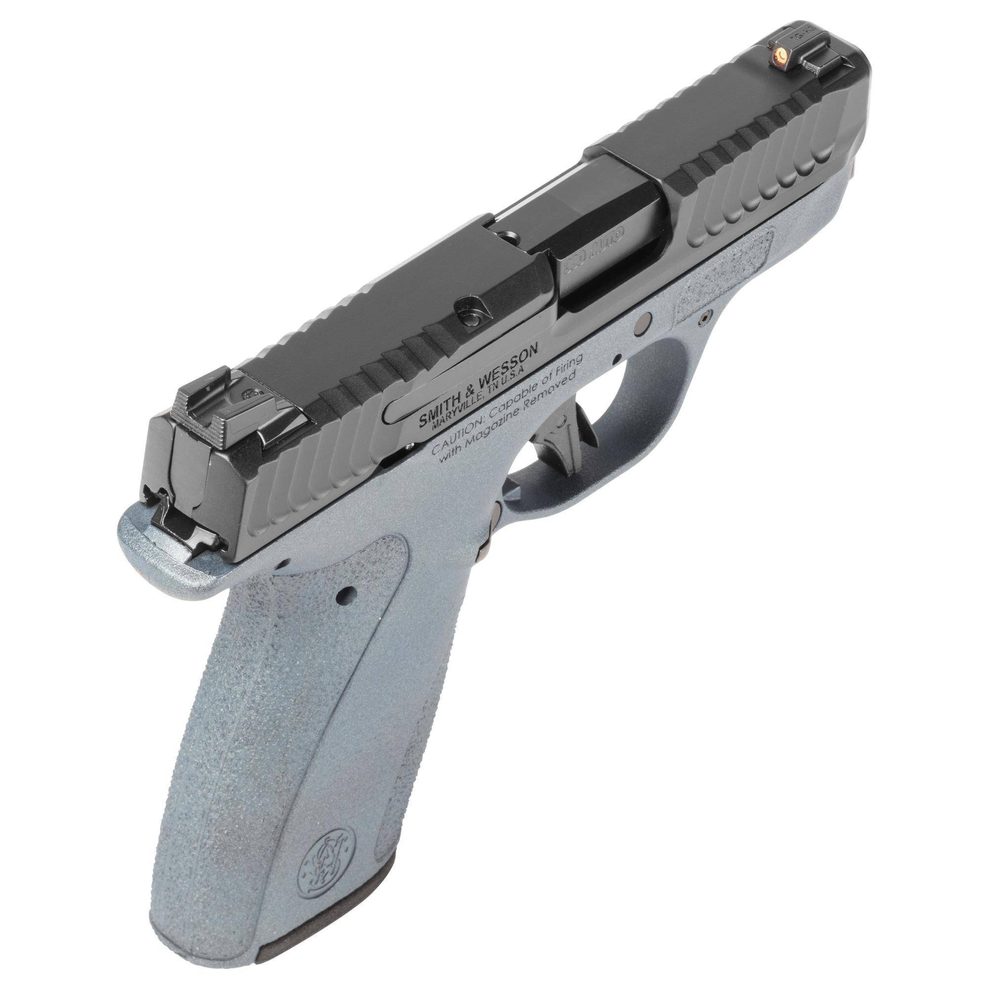 S&W Exclusive "Blue Titanium" M&P Bodyguard 2.0 No Thumb Safety Handgun .380 Auto 10(1)&12(1)rd Magazines 2.75" Barrel Titanium Blue Grip - Image 4