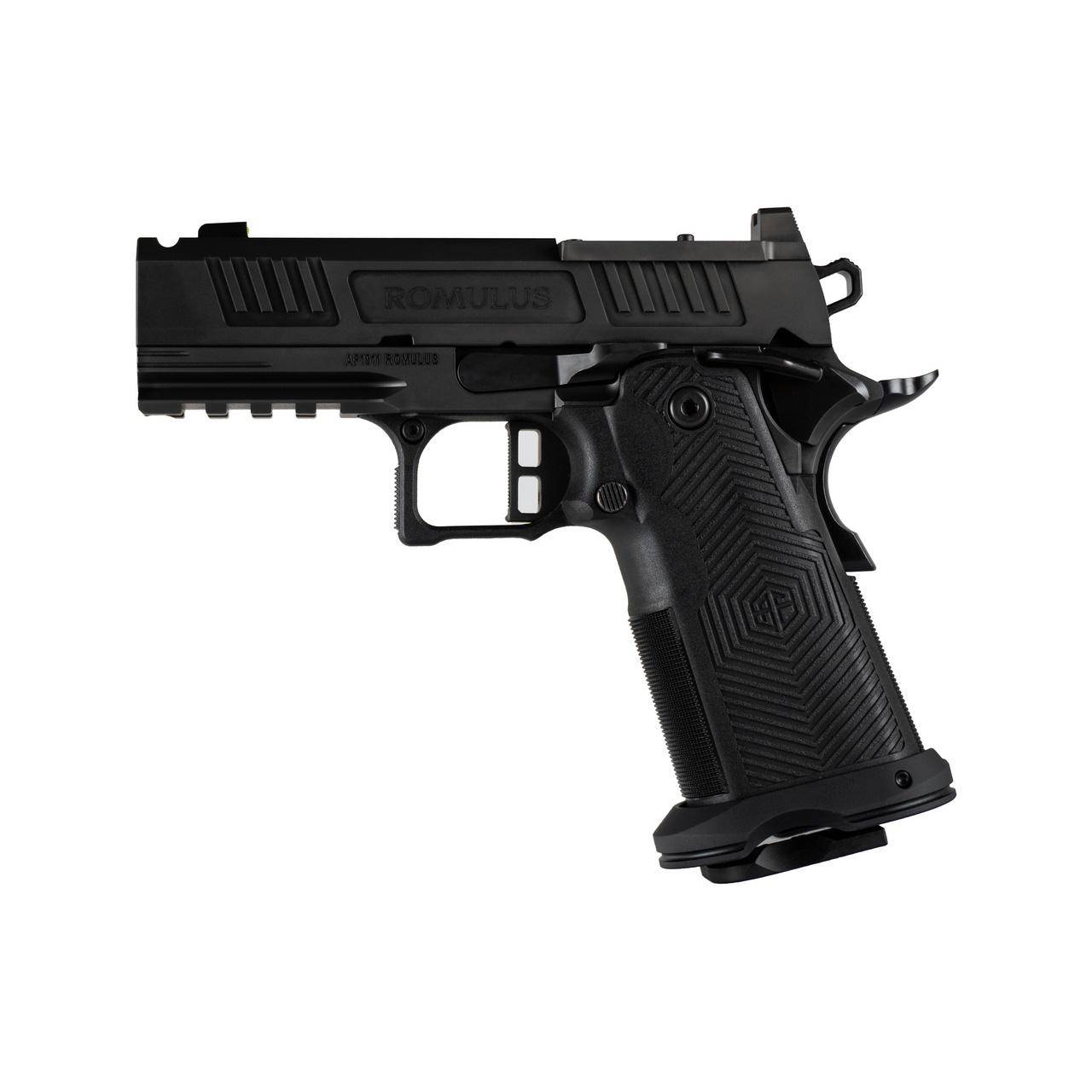 Alpha Foxtrot AF1911-Romulus MOS Adapter Handgun 9mm Luger 17(1) & 20rd(1) Magazines 3.5" Ported Barrel DLC Black - Image 3