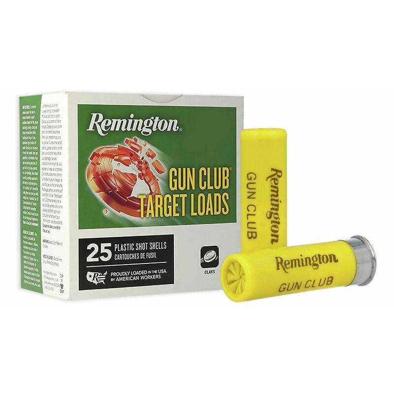 Remington Gun Club Target Load 20 ga 2 3/4" 2 1/2 dr 7/8 oz #7.5 1200 fps 250/ct Case (10-25/ct)