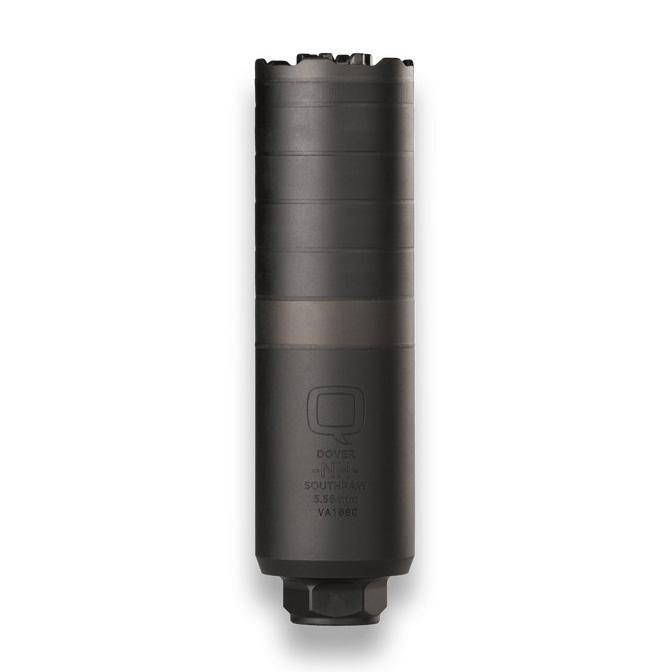 Q Southpaw Direct Thread Suppressor 5.56 NATO 1.75" Dia 6" SS & Inconel Rearend Muzzle Device Included