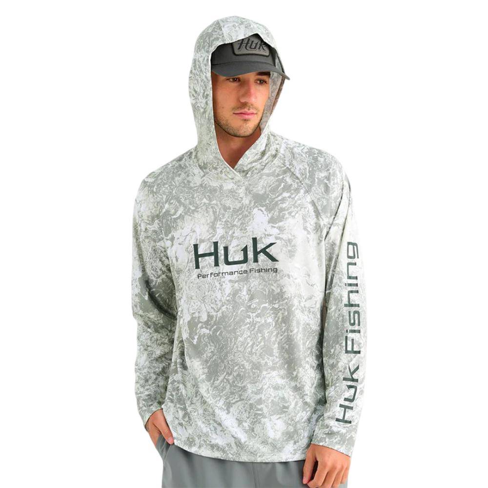 Huk Mossy Oak Pursuit Performance Hoodie MO Seagrass 2XL - Image 4