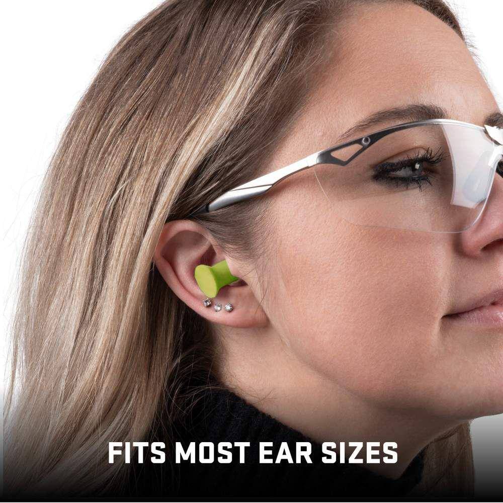 Allen ULTRX Tapered Foam Ear Plugs 32dB Lime 6 Pairs - Image 4