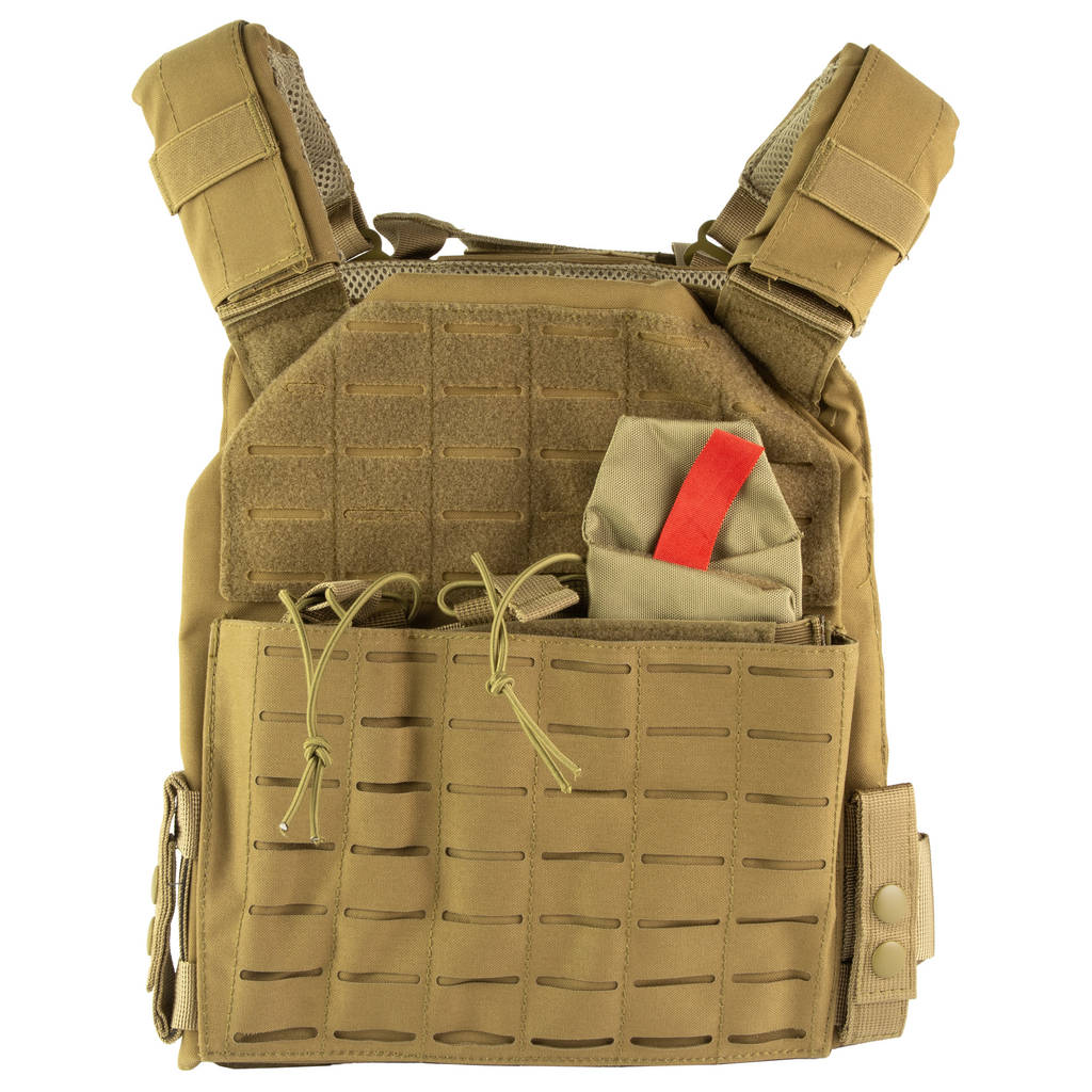 NCSTAR LSR PLATE CARRIER MED-2XL TAN