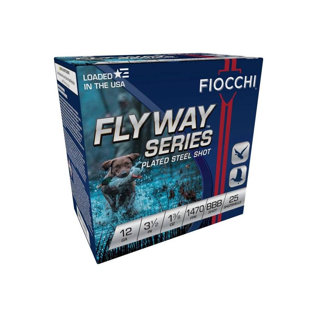Fiocchi Flyway Series Shotshells 12ga 3-1/2" 1-3/8oz 1470 fps #BBB 25/ct
