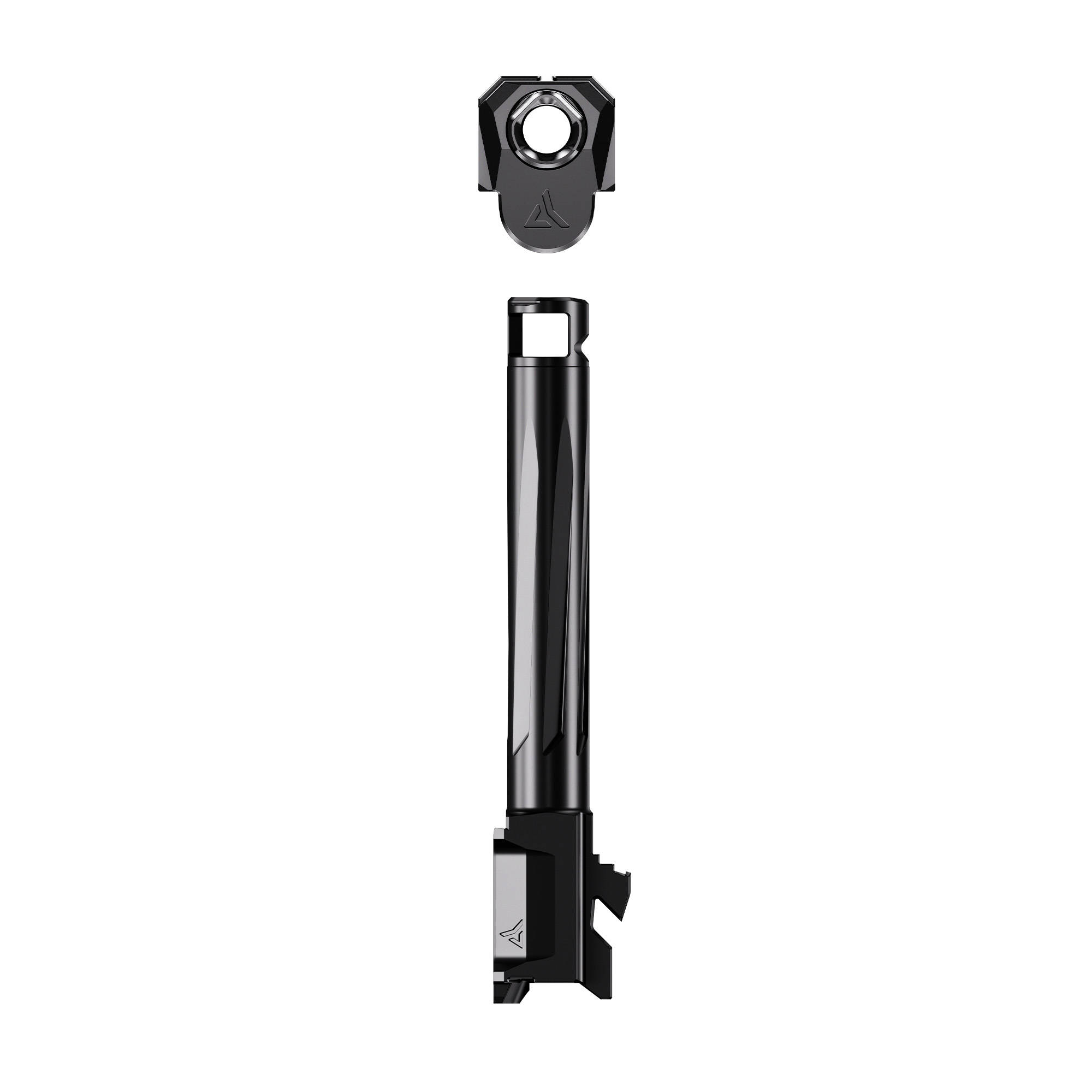 Radian Afterburner and Ramjet Micro Compensator and Ported Handgun Barrel for Glock G43 Black - Image 5