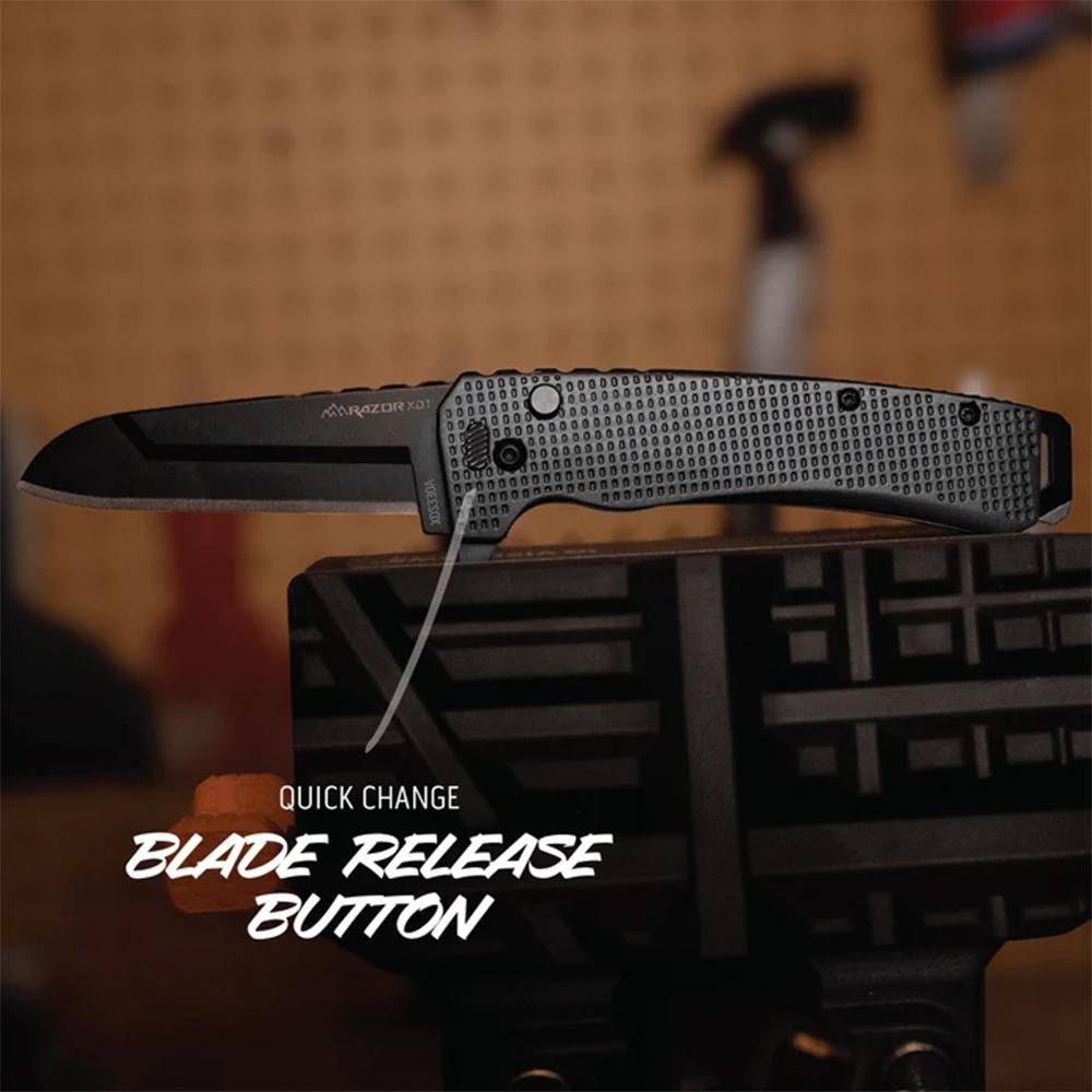 Outdoor Edge Razor XD3 Replaceable Blade Folding Knife 3" Blades Charcoal - Image 3