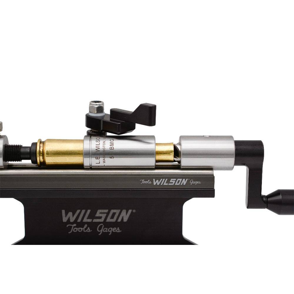 Wilson Stainless Case Trimmer Kit with Micro-Adjust Stop .50 Cal wtih 50 BMG Case Holder - Image 2