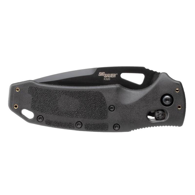 Hogue K320 Nitron Manual Folder 3 1/2" Drop Point Blade Black - Image 3