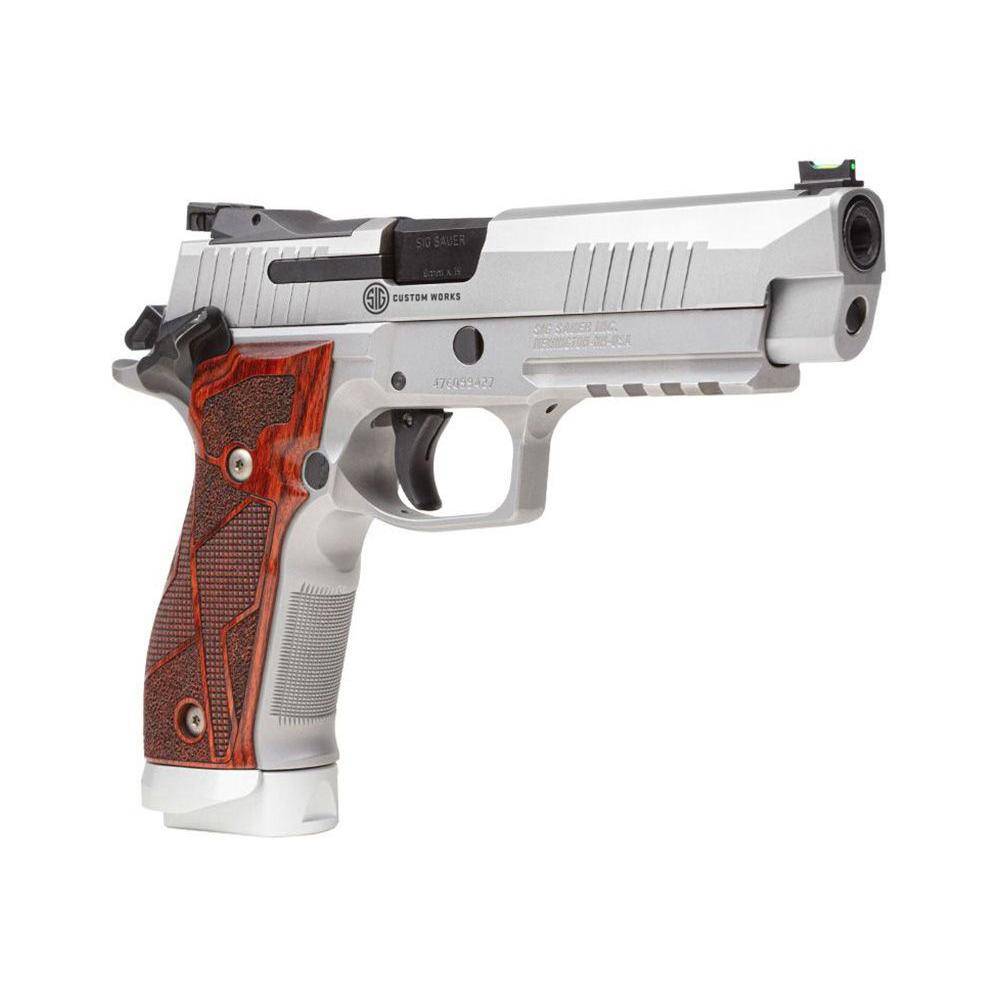 Sig Sauer P226 X-Five Stainless Custom Works Handgun 9mm Luger 10rd Magazines(3) 5" Barrel Cocobolo Grips SAO - Image 2