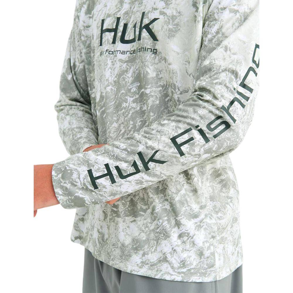 Huk Mossy Oak Pursuit Performance Hoodie MO Seagrass 2XL - Image 6