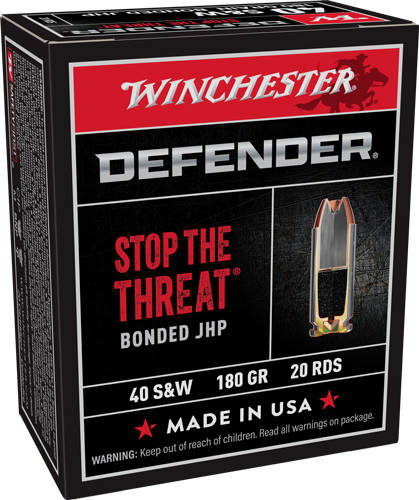 WIN DEFENDER 40SW 165GR JHP 20/200 - Image 2