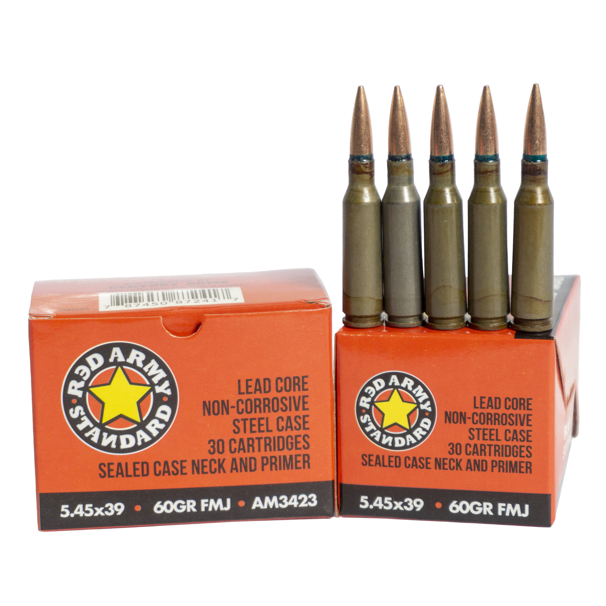 Century Arms Red Army Standard Rifle Ammunition 5.45x39 60gr FMJ Lead Core 30/ct - Image 2