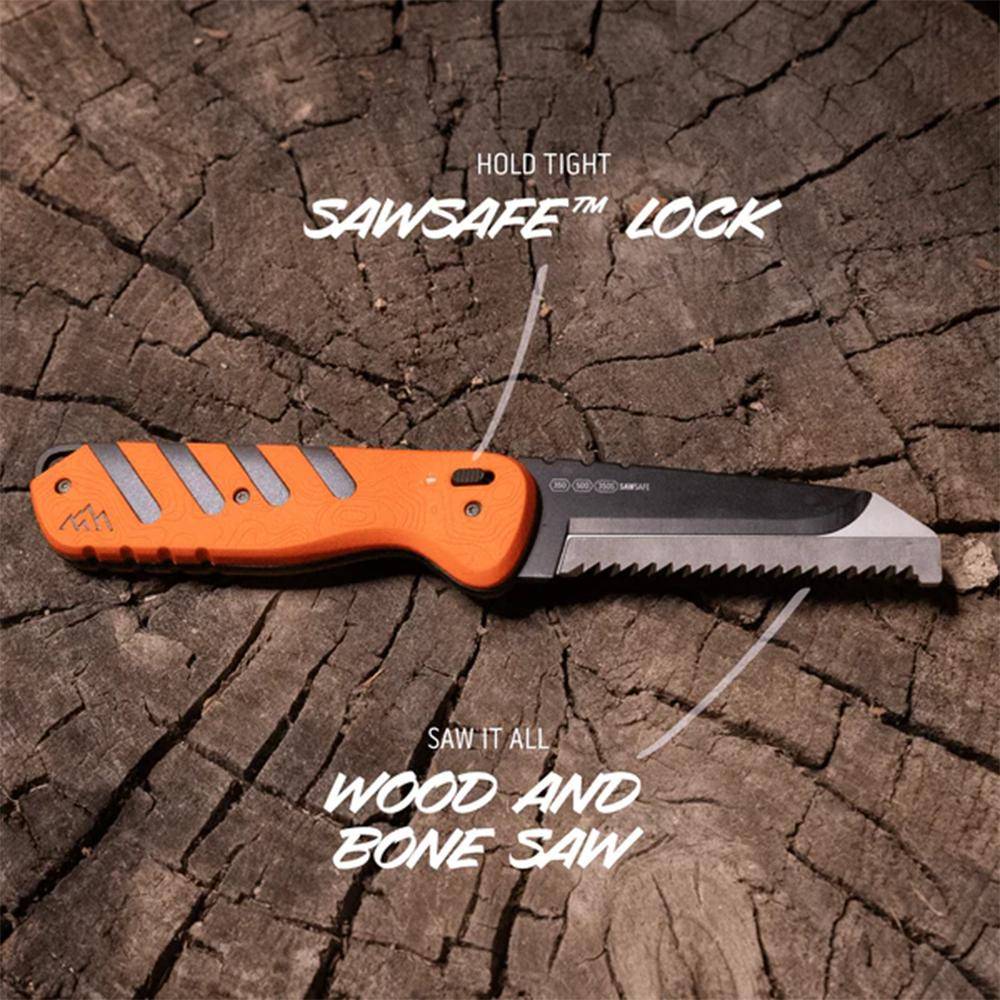 Outdoor Edge Razor HTX Replaceable Blade Fixed Knife 3-1/2" Blades Orange - Image 4