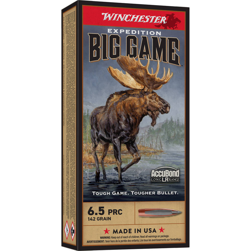 Winchester Expedition Big Game Long Range Rifle Ammunition 6.5 PRC 142 gr. PT 3020 fps 20/ct