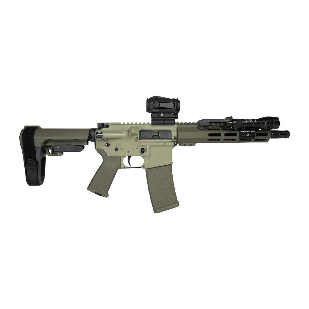 Shark Coast Grassy Knoll Pistol Bundle .300 Blk 30rd Magazine 10'' Threaded Barrel Vortex Red Dot Streamlight Light