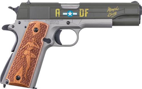 Auto-Ordnance Limited Edition "Memphis Belle" 1911 Handgun .45 Auto 7rd Magazine(1) 5'' Barrel Custom Wood Grips - Image 3