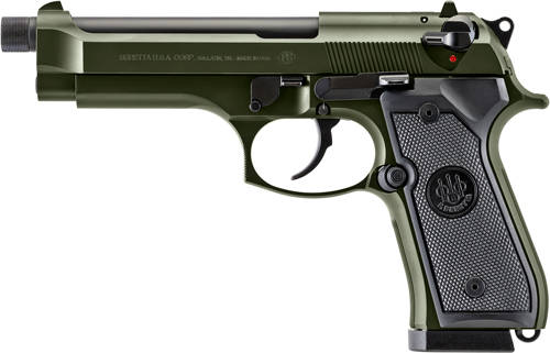 Beretta 92FS Handgun 9mm Luger 18rd Magazines (2) 5.1" Threaded Barrel OD Green - Image 3