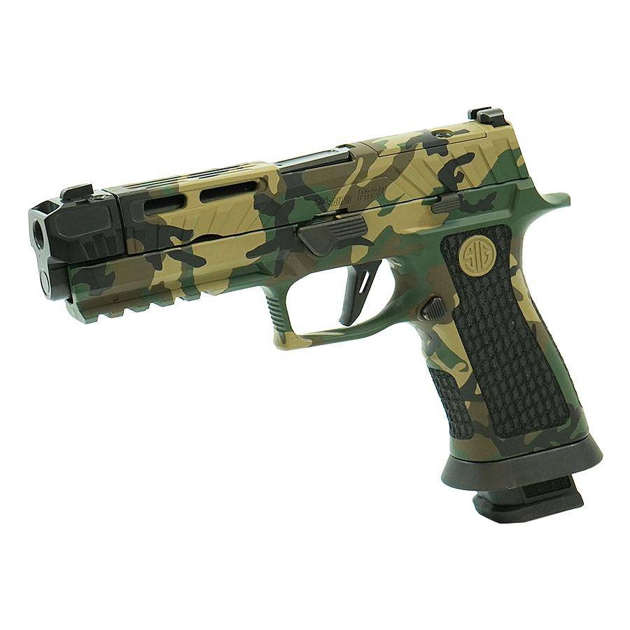 Sig Sauer P320 Spectre Comp Handgun 9mm Luger 21rd Magazines (2) 4.6" Barrel Woodland Camo SC81 - Image 4