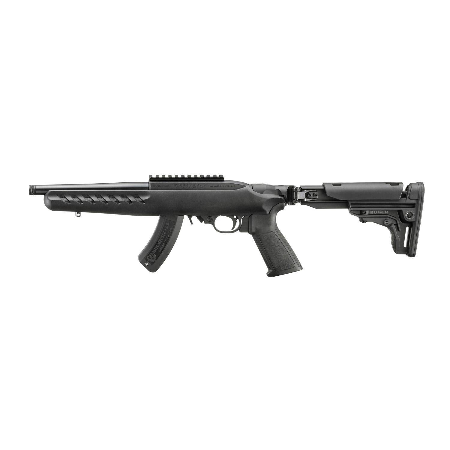 Ruger 10/22 Short Barrel Rifle .22 LR 15rd Magazine 8" Threaded Barrel Matte Black Finish NFA item - Image 6