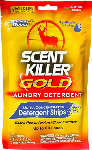 Wildlife Research Scent Killer Gold Laundry Detergent Ultra-Concentrated Detergent Strips 60/ct - Image 4