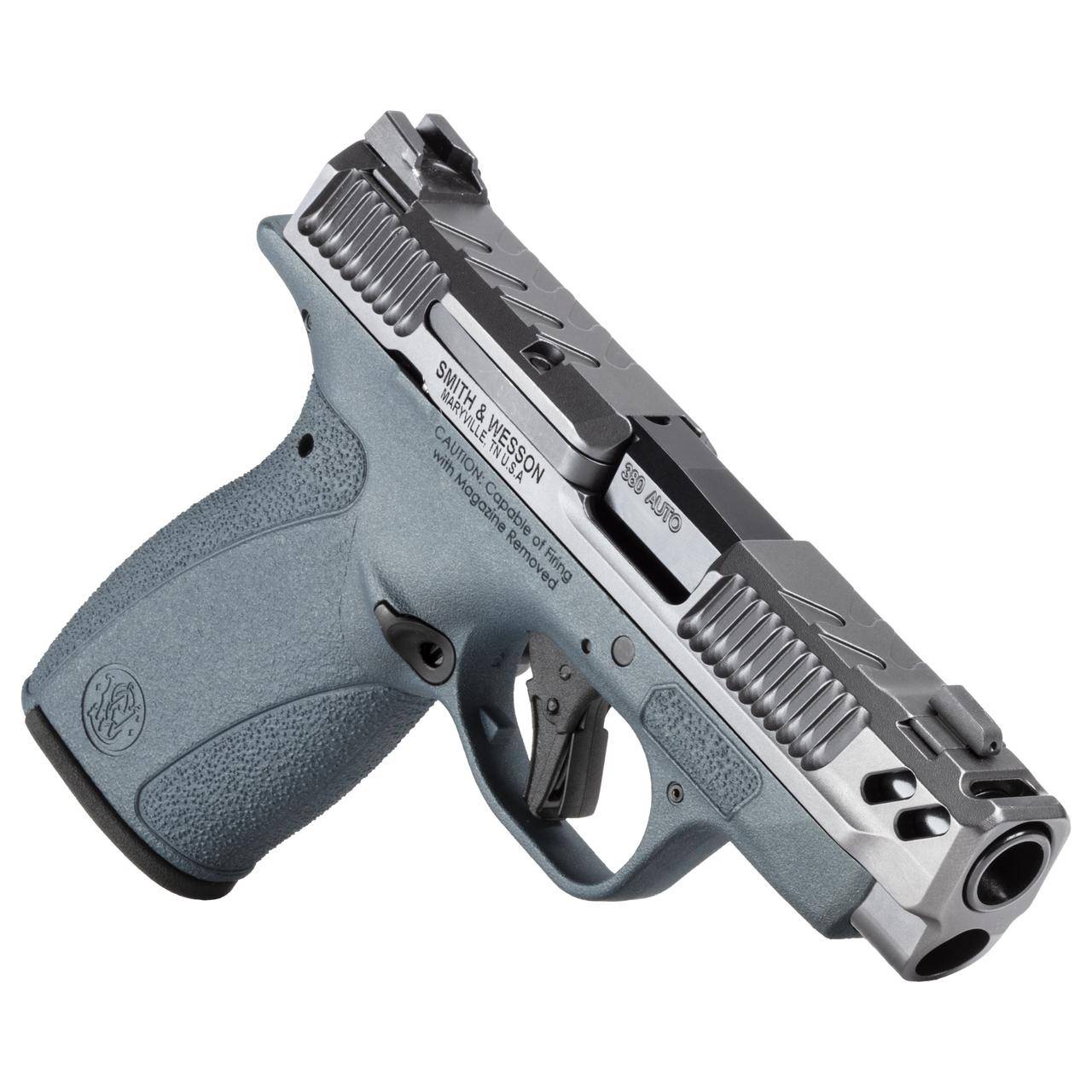 S&W PC Bodyguard 2.0 Blue Titanium Carry Comp Handgun .380 Auto 10(1)&12(1)rd Magazines 3.1" Comp Barrel No Thumb Safety - Image 2