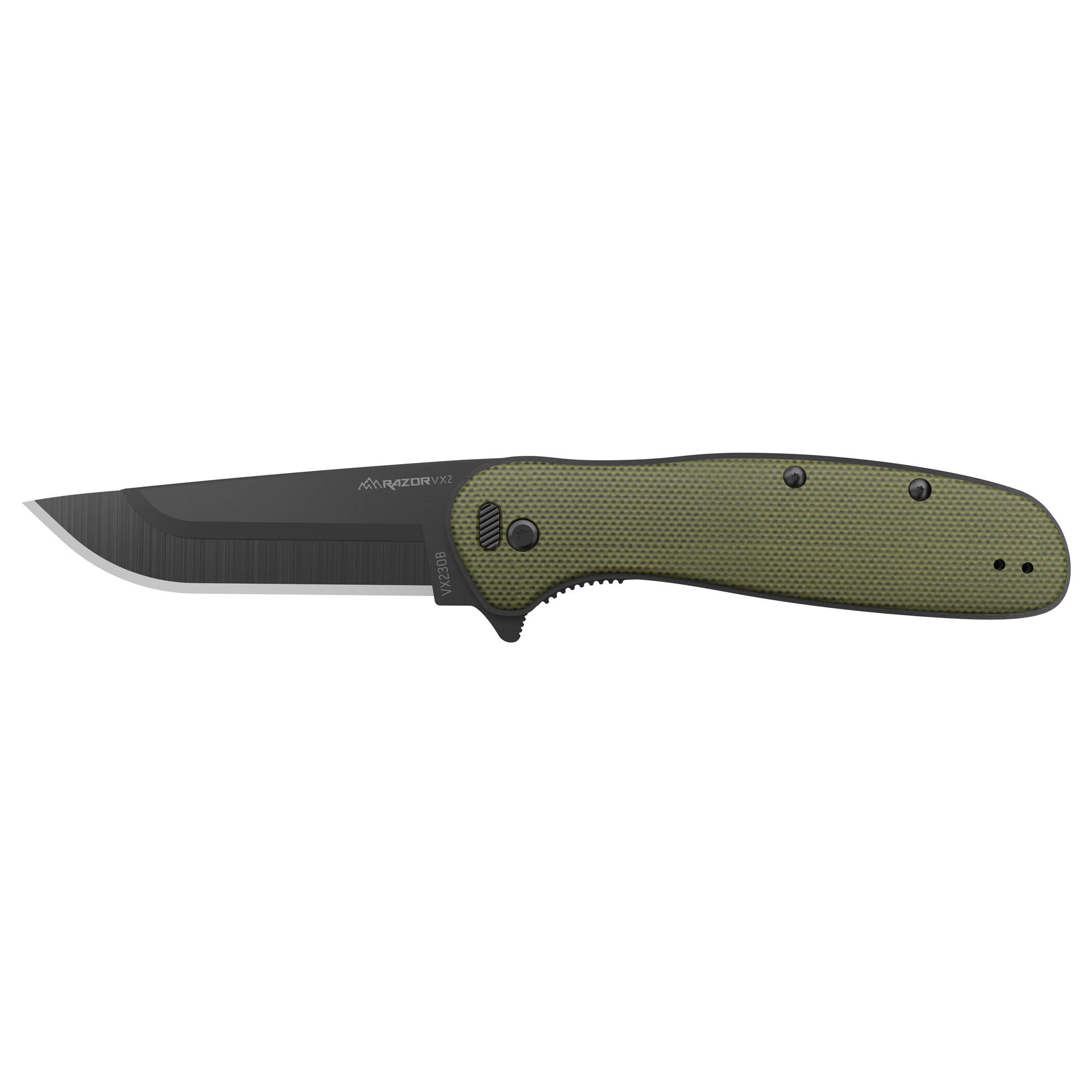 Outdoor Edge Razor VX2 Replaceable Blade Folding Knife 3" Drop Point Blade Brown - Image 6