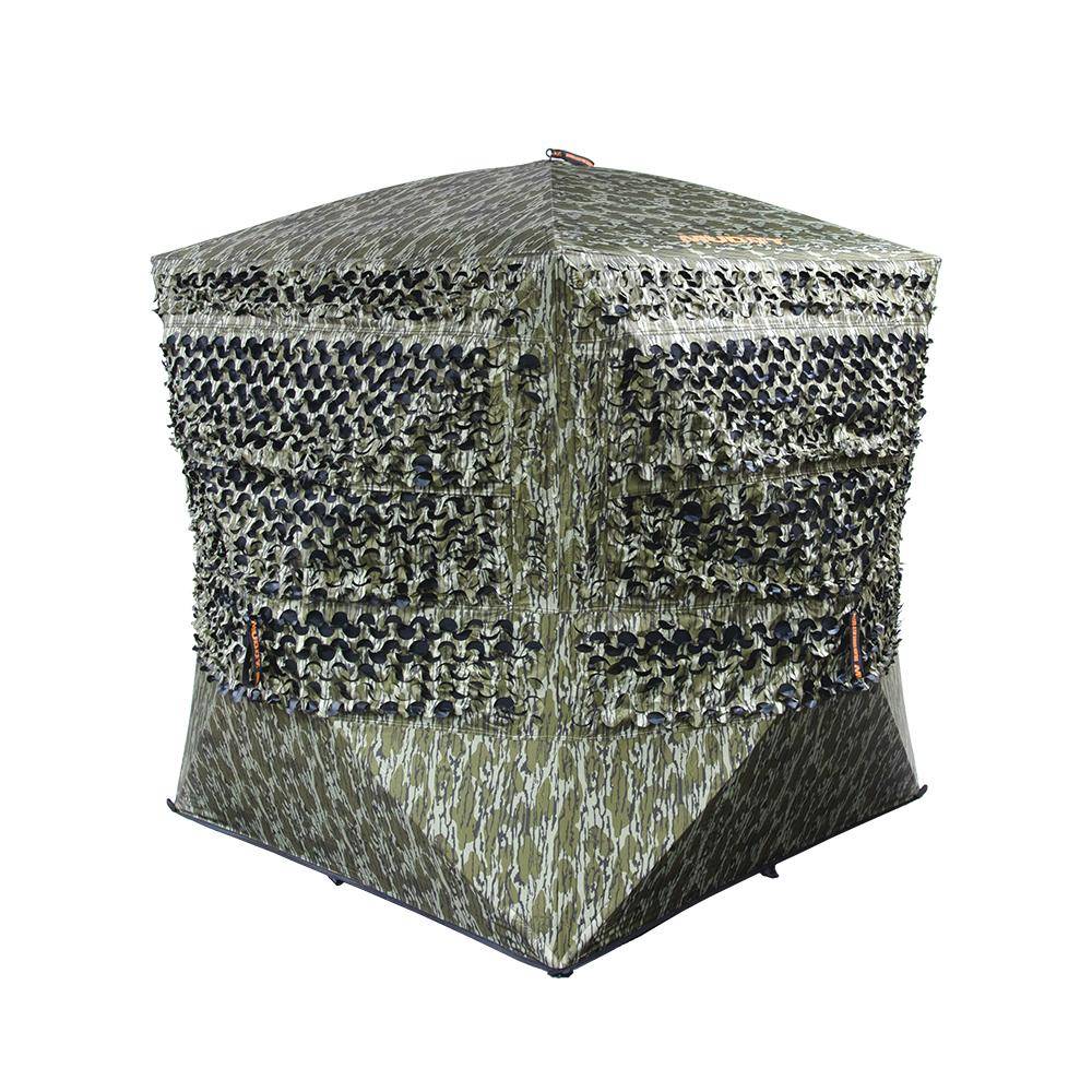 Muddy Carnage Die Cut Ground Blind Mossy Oak Bottomland