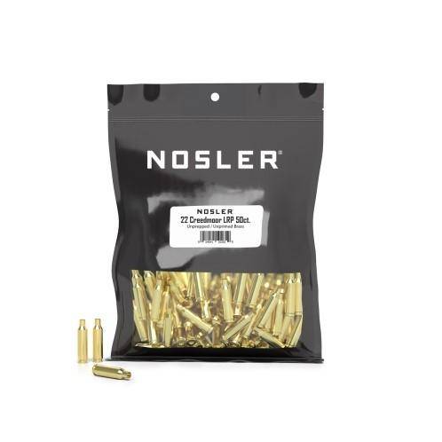Nosler Unprimed Bulk Brass 22 Creedmoor 50/ct