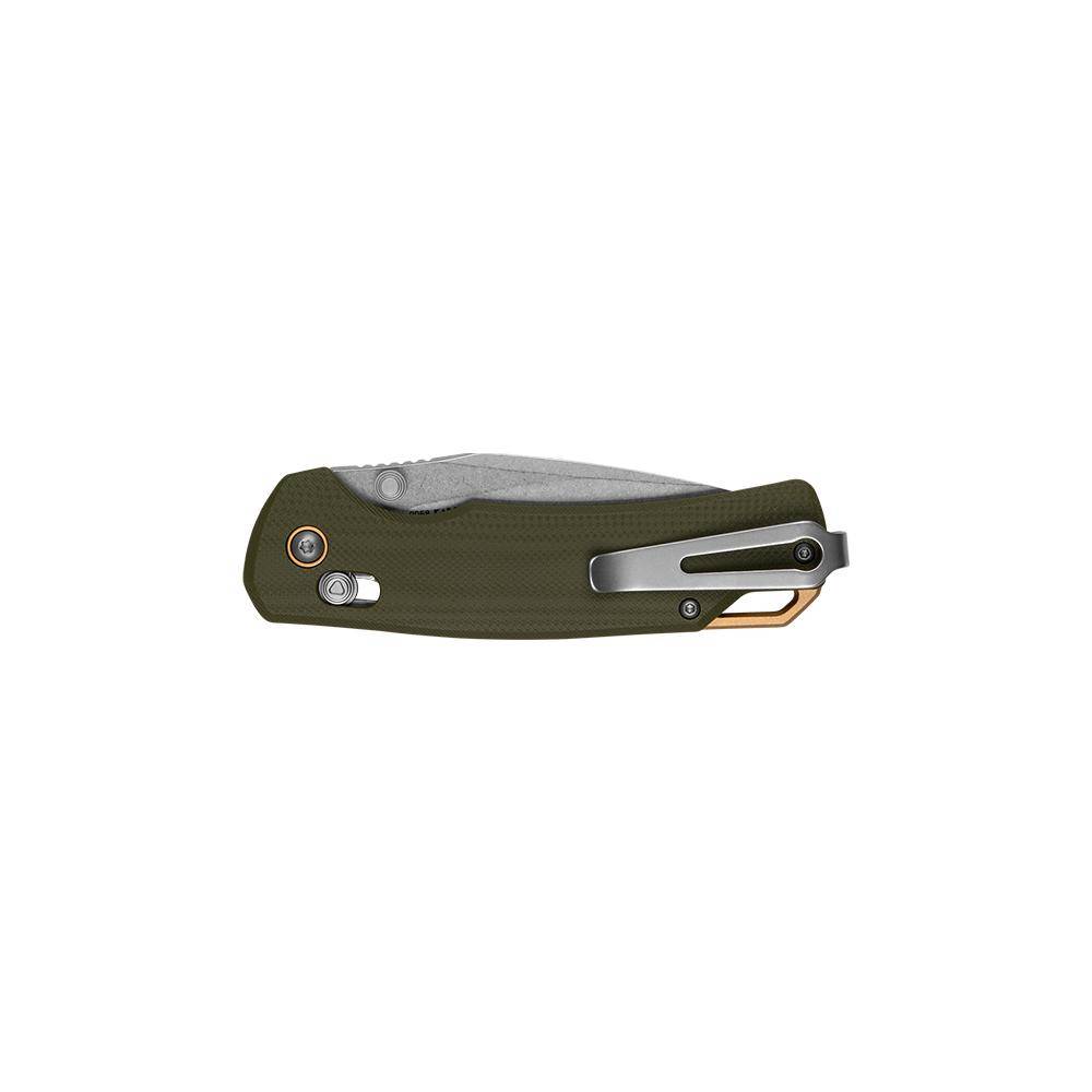 Kershaw Proximal Folding Knife 3-1/5" Drop Point Blade Olive - Image 3