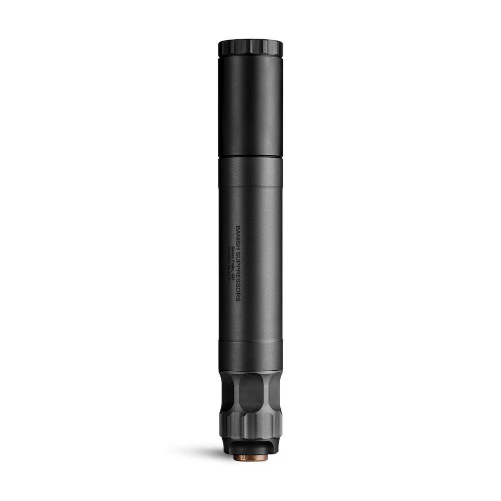 Banish  45 Direct Thread Suppressor .45 Auto Titanium/Aluminum .578x28 Black 8.6" Length